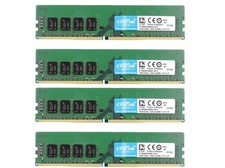 New Crucial 64GB (4X16GB) DDR4 3200MHz PC4-25600 288Pin Desktop UDIMM Memory Ram picture