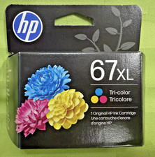 HP 67XL High Yield Tri-Color Original Ink Cartridge-3YM58AN#140, Exp 2028 SEALED picture