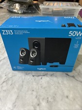 Logitech Z313 2.1 Full Range Computer  PC Speaker System 50W W/ Subwoofer picture