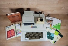 Apple II Plus A2S1016 Personal Computer W/ Floppy Drive, Joystick, Manuals Read picture