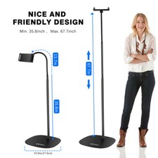 Adjustable Gooseneck Floor Stand Phone Tab Holder Mount for Samsung iPhone iPad picture