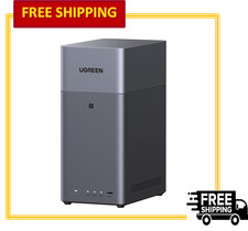 UGREEN DH2300 2-Bay Desktop NAS Support 60TB 4GB RAM 1GbE Port 4K HDMI, Diskless picture