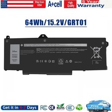 ✅GRT01 Battery For Dell Latitude 5521 5421 Precision 3561 3571 3581 3470 64Wh picture