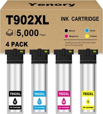 Ink Cartridges Black Cyan Yellow Magenta T902XL Ink Compatible T902xl Ink Cartri picture