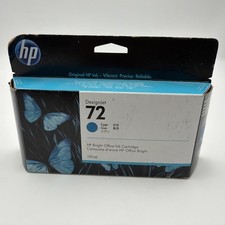 Genuine HP 72 Cyan Ink Cartridge C9371A DesignJet 130ml NEW picture