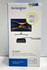 Kensington SD2000P USB-C 4K Nano Dock Station 60W Power Delivery Windows Mac New picture