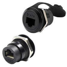 PENGLIN 2Pack RJ45 Panel Mount Coupler, Ethernet LAN Pass Through Connector, CAT picture