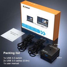 USB 3.0 Switch Selector 4 In 1 Out Share Keyboard Mouse Printer Switcher picture