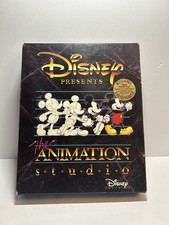 Disney Presents The Animation Studio IBM Tandy DOS Big Box CIB all 6 Disks picture