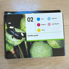HP 02 Combo-Pack Genuine/Original Inkjet Cartridges Cyan/LC/M/LM/Y picture