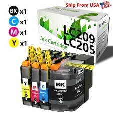 4-PK LC-209XXL LC-205XXL Ink Cartridge for MFC-J4620DW J5620DW picture