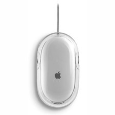 Vintage Apple Pro Mouse M5769 Wired Optical USB White/Clear - Grade C picture