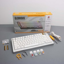Glorious GMMK 3 PRO HE 75% Wireless Keyboard - Silver ISSUE picture