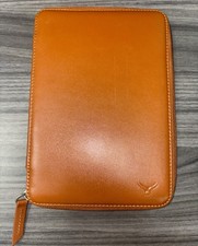 MAPI x Bellroy Luxury Tan Leather Zippered Tech Folio Organizer Cover Case picture