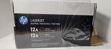 HP Laserjet Black 12A Toner -One 2 pack  Q2612A HP Print Cartridges Sealed New  picture