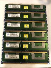 Lot of 6 Nanya 24GB (6x4GB) 2Rx4 PC3 8500R Memory Chip Set picture