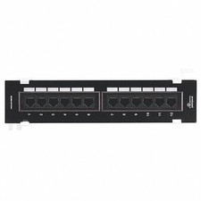 Monoprice 12-port Vertical Cat5e Mini Patch Panel, 110 Type (568A/B Compatible) picture