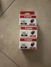 Lot of 3 Genuine Canon PG-240XL Black Ink Cartridges 240 XL High Yield Sealed picture