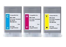3 PK PFI030 CMY Color Ink Tank Cartridge for Canon  ImagePROGRAF TA-20 TA-30 picture