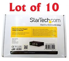 Lot of 10 StarTech ST4200USBM Rugged Industrial 4-port USB2 Hub w/ USB Cable picture