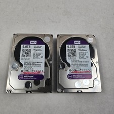Lot of 2 WD Purple 6TB WD60PURX 3.5