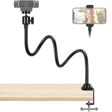 InnoGear Webcam Stand with Phone Mount, Desk Camera Arm 25 inches, Black  picture