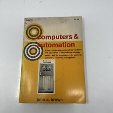 1968 Very Rare Vintage ARCO Computers & Automation John A. Brown Book Instructor picture