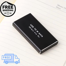 USB 3.0 mSATA SSD Enclosure | External Portable Drive Adapter Case US picture