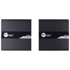 SIIG 4K60Hz HDMI 2.0 Extender Over Ethernet IP Kit with IR - Black picture