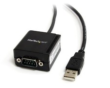 StarTech ICUSB2321FIS 6ft USB to RS232 Adapter Cable Black picture