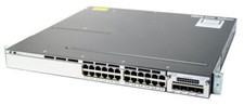 CISCO WS-C3750X-24P-S 24-Port Gigabit POE+ Switch 3750X-24P-S 3750X ios-15.2-tar picture