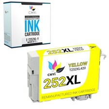CMYi 1-Pack Replacement 252XL Yellow Ink Cartridge for Epson Workforce WF-3640 picture
