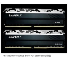 G.SKILL Sniper X DDR4 16GB (8GBx2) RAM Camouflage Heatspreaders Used picture