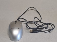 Dynex DX-OM101 USB Optical Mouse Silver Black Wired picture