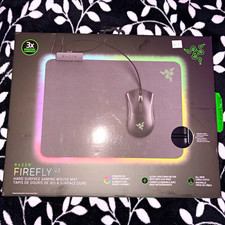 Razer Firefly V2 Hard Surface Gaming Mouse Pad RGB Illuminated Non-Slip Black picture