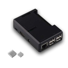 iUniker Raspberry Pi 3 Case - Transparent with Heatsink for Pi 3B+, 3B, 2B - Bla picture