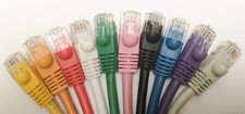 Cat6 UTP Ethernet cable booted 6in 1ft 1.5ft 2ft 3ft 5ft 7ft 10ft Lot of 1,5,10 picture