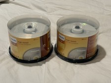 (2) Philips CD-R 700MB 52x Recordable Discs 50each picture