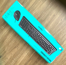 Logitech MK120 Wired USB Keyboard & Mouse Combo 920-002565 Black PC Windows picture