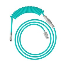 HyperX Coiled USB-C to USB-A Mechanical Keyboard Cable w/ Aviator - Light Green picture