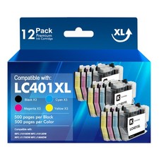 LC401XL Black Color Ink compatible for Brother MFC-J1010DW J1170DW J1012DW LOT picture