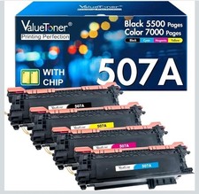 Valuetoner Compatible Toner Cartridges Replacement for HP 507A 507X CE400A... picture