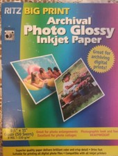 Archival Photo Glossy Paper 8 1/2 x 11