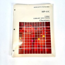 HP-41C User’s Library Solutions Chemistry 00041-90102 New Sealed Vintage Manual picture