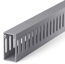 ZhiYo H2in x W1in Server Rack Cable Management 2in H × 1in W × 99in L, Grey  picture