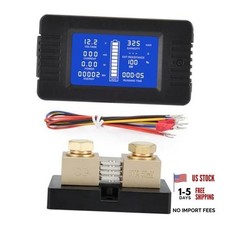 DC Multifunction Battery Monitor Meter with Shunt,0-200V,0-500A, LCD Display picture