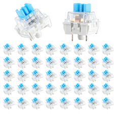 Keyboard Switches, 50 Pcs 3 PIN Blue Keyboard Clicker Replacement Dustproof picture