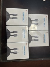 USB-C 4.0 Cable 1M 40Gbps 240W Thunderbolt 4 USB4 8K Fast Charging NEW - 5 Pack picture