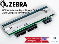 Zebra 110PAX3 (Left and Right) 203 dpi Printhead (43036-1M) USA Stocked picture