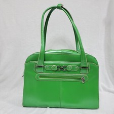 McKlein W Series Oak Grove Grain Cowhide Leather Women's Laptop Briefcase Green picture